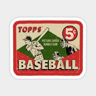 VINTAGE BASEBALL - TOPPS PICTURE CARDS bubble gum Magnet