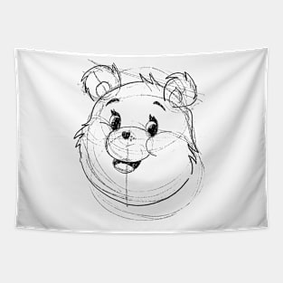 Care Bear Weathered Sketch Tapestry