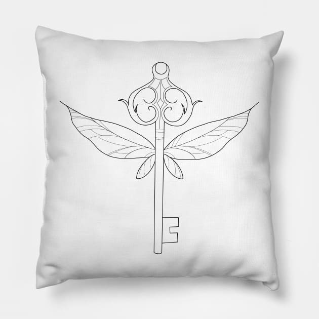 Flying Key Pillow by Coach Alainne Designs