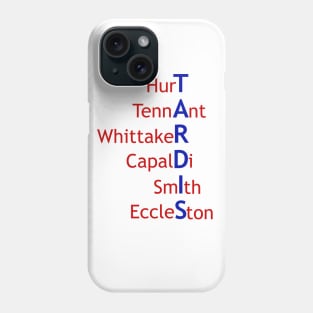 TARDIS - New Doctor Who Actor Names Phone Case