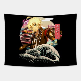 SoulSorcerer's Dominion Anime-Inspired SoulWorkers Tee Tapestry