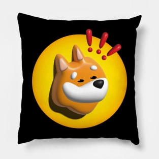 BONK - Cryptocurrency Meme Coin Logo | Dog Coin Solana Pillow