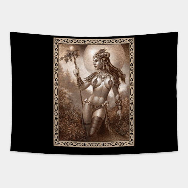 Goddess of Nature Tapestry by Paul_Abrams