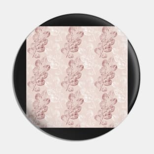 Blush leaves imprints, fallen leaves allover print Pin