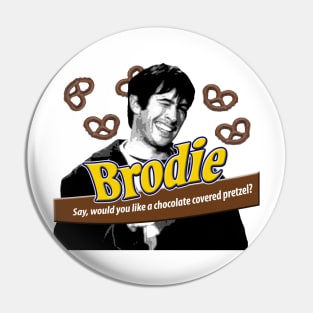 Brodie's Chocolate Covered Pretzels Pin