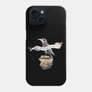 Crow Plague Doctor Say quote stay safe vintage style Phone Case