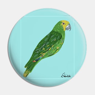 Colourful parrot Pin