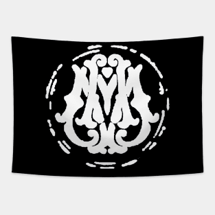 Original logo pocket White MM- RowdyRathis Tapestry