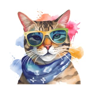 Stylish Feline T-Shirt