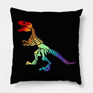 Rainbow dinosaur Pillow