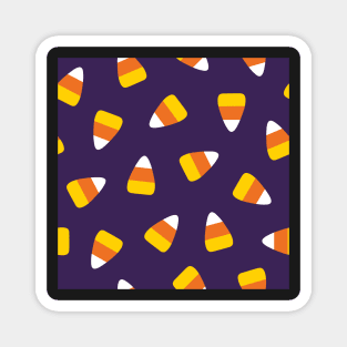 Candy corn pattern - Halloween Magnet