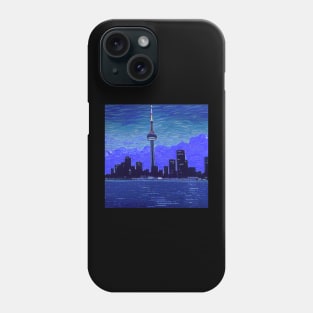 CN Tower, Toronto, Canada, in Van Gogh's style Phone Case