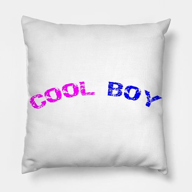 Cool Boy t-shirt Pillow by Tee lover