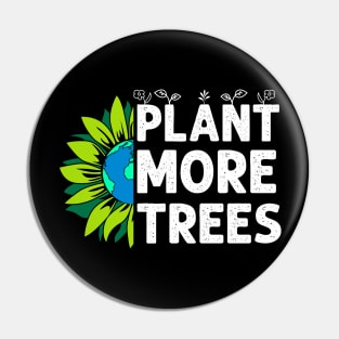 Plant Trees Earth Sunflower Tree Earth Day Arbor Day Pin