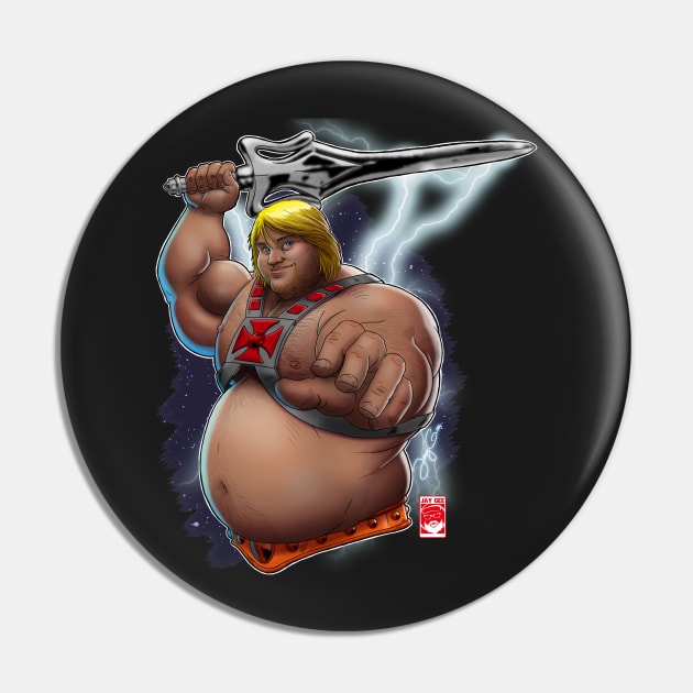 Chunk-He-Man Pin by JayGeeArt