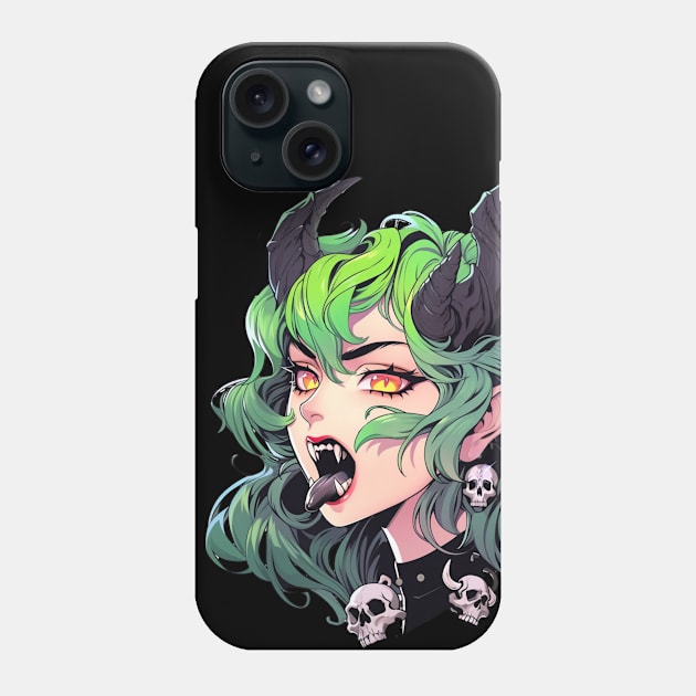 Phonk Demon Girl Phone Case by DarkSideRunners