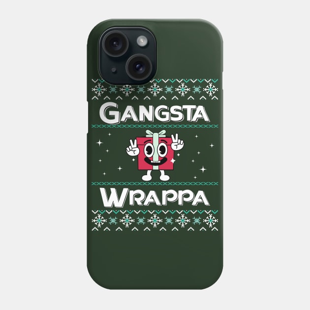 Gangsta Wrappa - Ugly Sweater Phone Case by Blended Designs