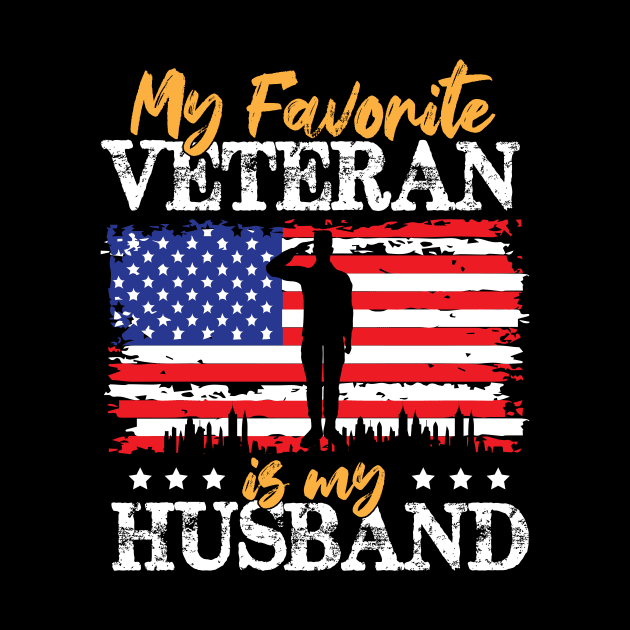 My Favorite Veteran Is My Husband,  Us Marine Veteran, Us Veterans Day Gift by printalpha-art