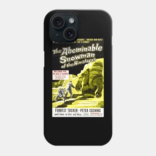 Classic Sci-Fi Movie Poster - The Abominable Snowman Phone Case