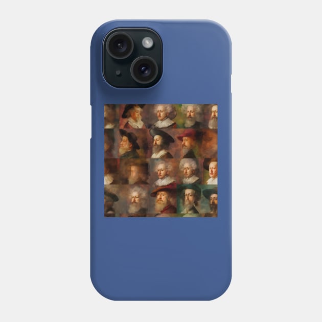 Rembrandt Paintings Mashup Phone Case by Grassroots Green