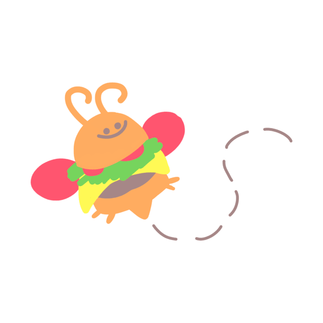 Burger Bee by Jossly_Draws