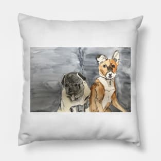 Rocco and Friend Pillow