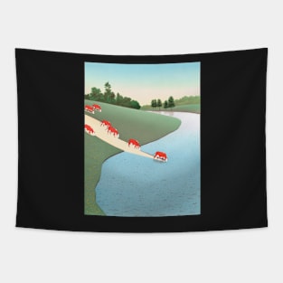 guy billout - guy billout cows Tapestry