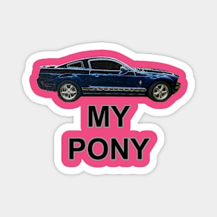 My Pony Blue HT Neon Magnet