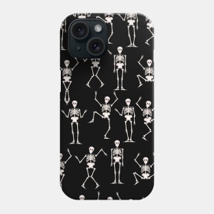 funny skeleton 2 seamless pattern Phone Case