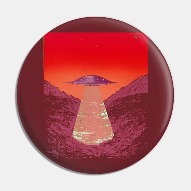 Flying Saucer Pin by Ryan Konzelman