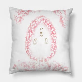 Cherry Blossom Hedgehog Sakura Japanese Kawaii Pillow