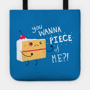 angry cake Tote