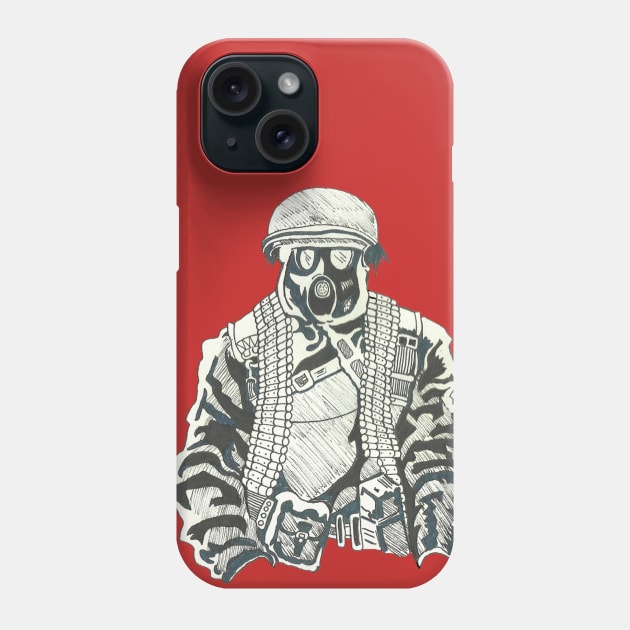 Post apocalyptic survivor Phone Case by Loose Tangent Arts