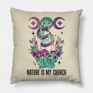 Nature is My Church Witchcraft Pillow