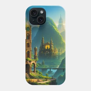 Tower in a Solarpunk City Phone Case