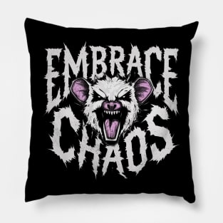 Possum Embrace Chaos, 90s Inspired Pillow