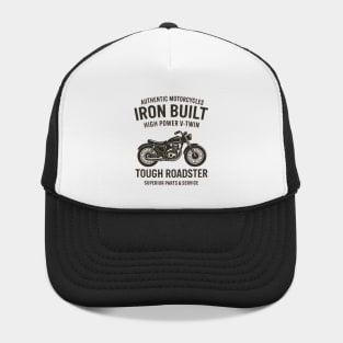 Retro American Motorcycle – Vintage Biker Distressed Design Hat