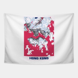 Hong Kong - Hong Kong MilkTea City Map Tapestry