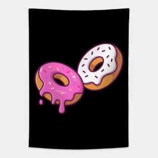 Flying donuts with cream Tapestry