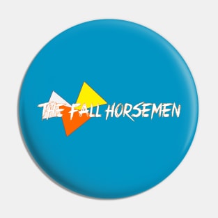 Fall Horsmen 80's Retro Candy Corn Logo Pin