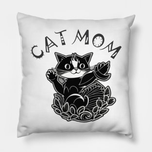 cat mom Pillow