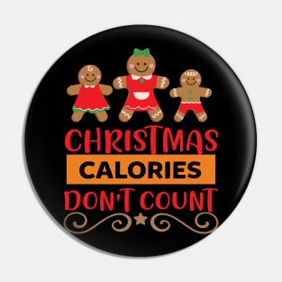 Christmas Calories don't count Pin