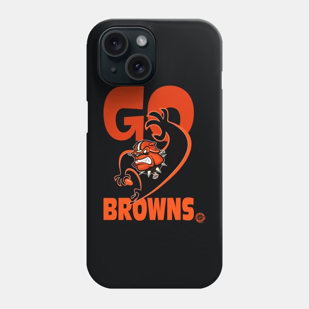 Go Browns Phone Case by Goin Ape Studios