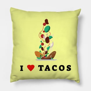 I Love Tacos Pillow