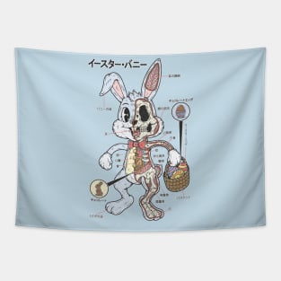 EASTER BUNNY ANATOMY Tapestry