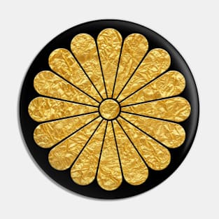 Japanese Mon Juroku Kiku Pin