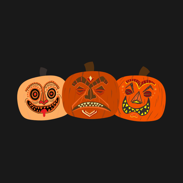 Jack-o-Tikis by brodiehbrockie