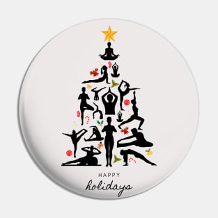 Happy holidays Pilates Pin