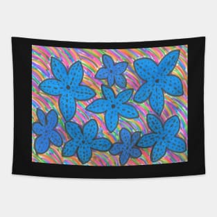 Rainbow Bright Starfish Print Tapestry