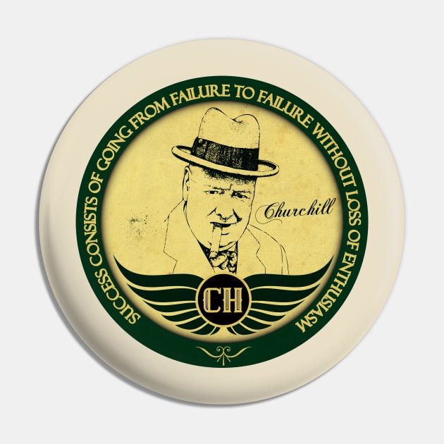 Churchill Circle Pin Pin by CTShirts